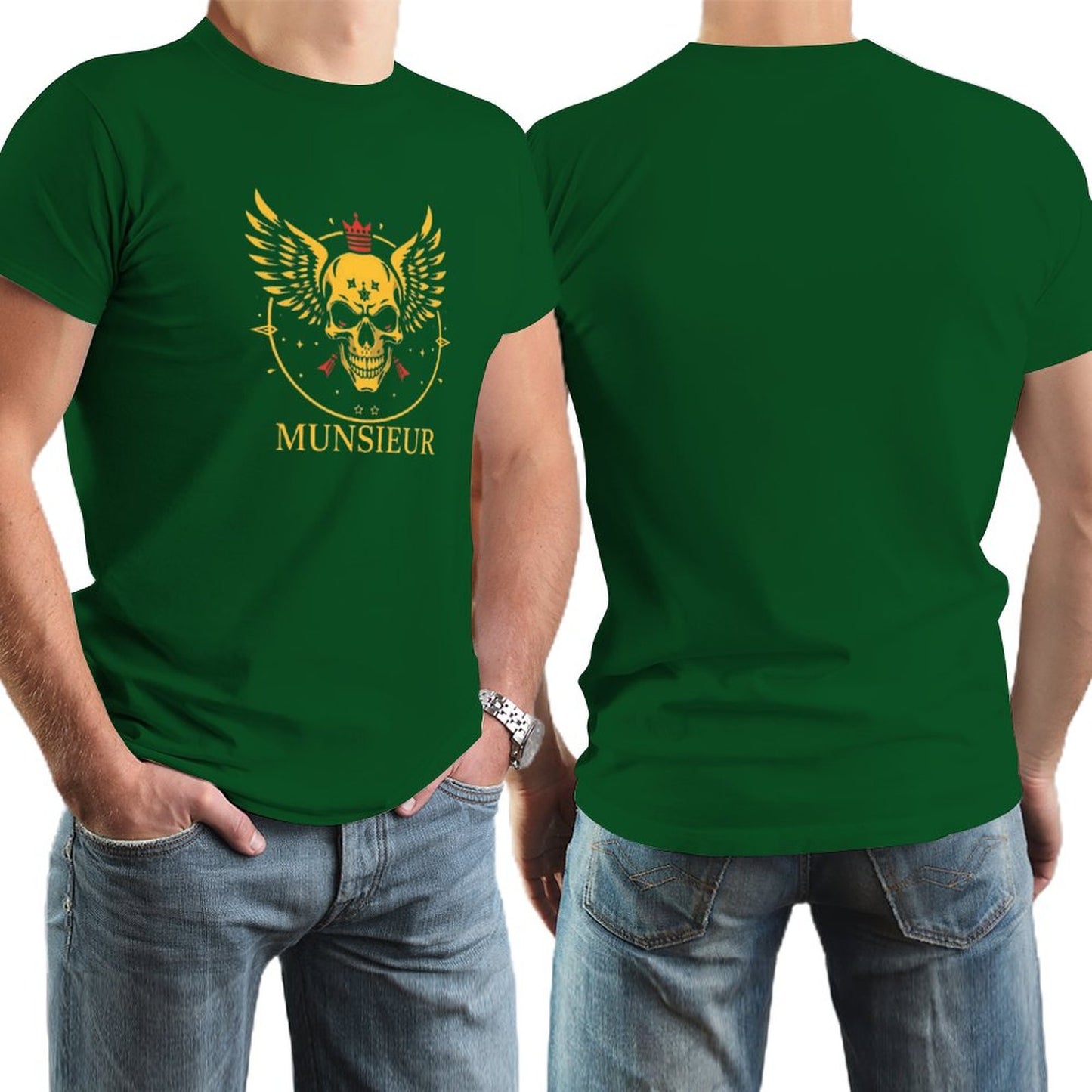 Men's Munsieur Branded Tee "Skull King" Streetwear Design