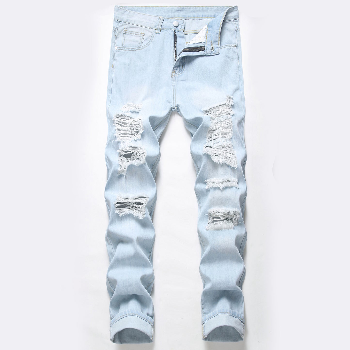 New Design Sense Ripped Men's Knee Broken Holes Pants