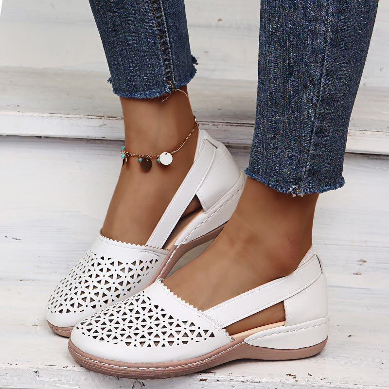 Round Toe Cross-border Large Size Flats Women's