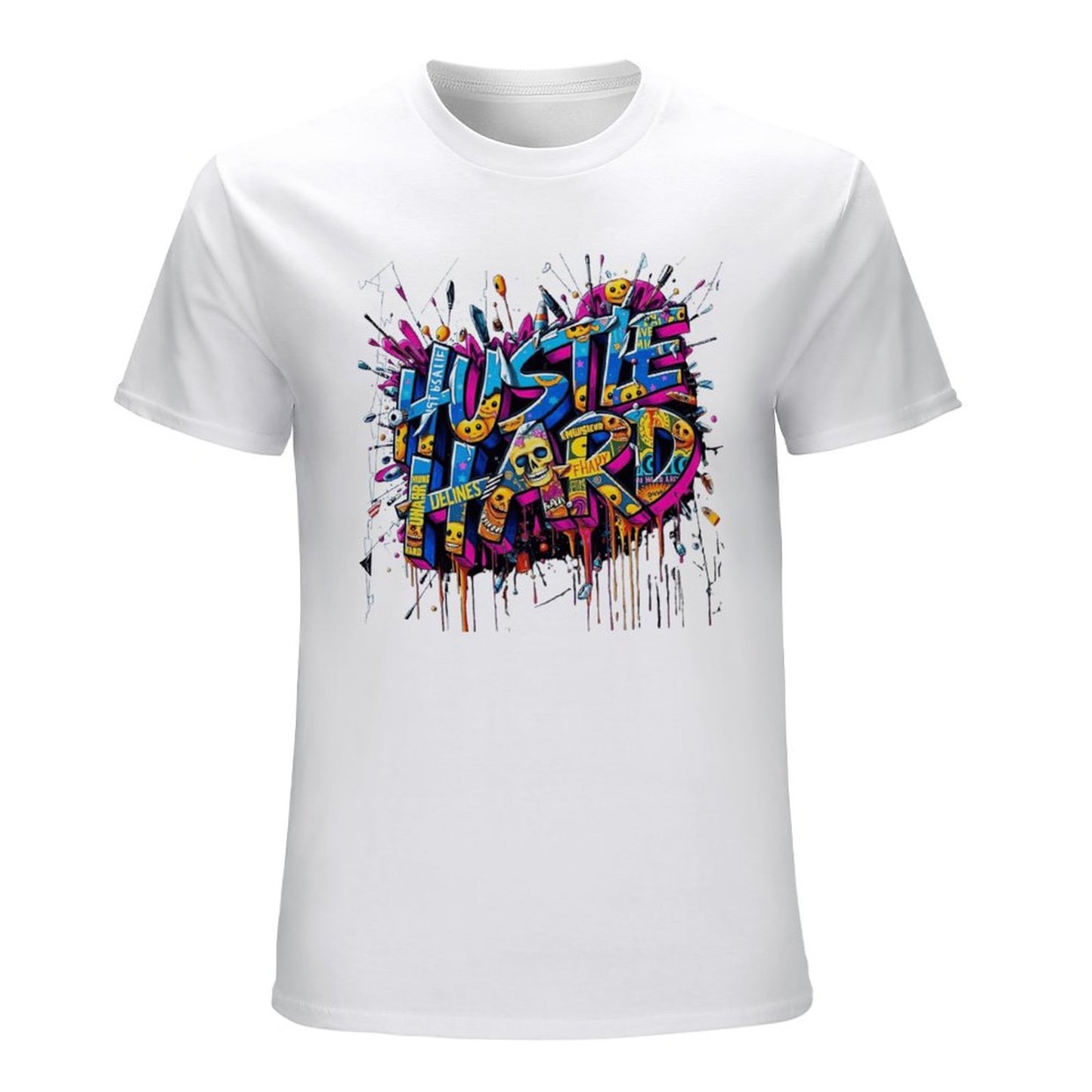 Men's Tee "Hustle Hard" Streetwear Design