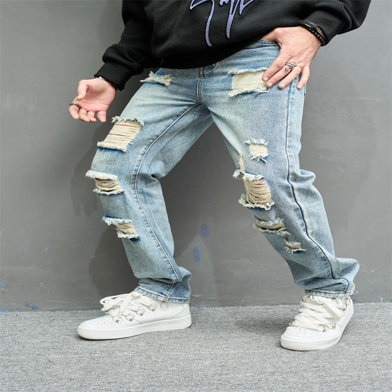 Retro Designer Casual High Streetwear Wide Leg Pants