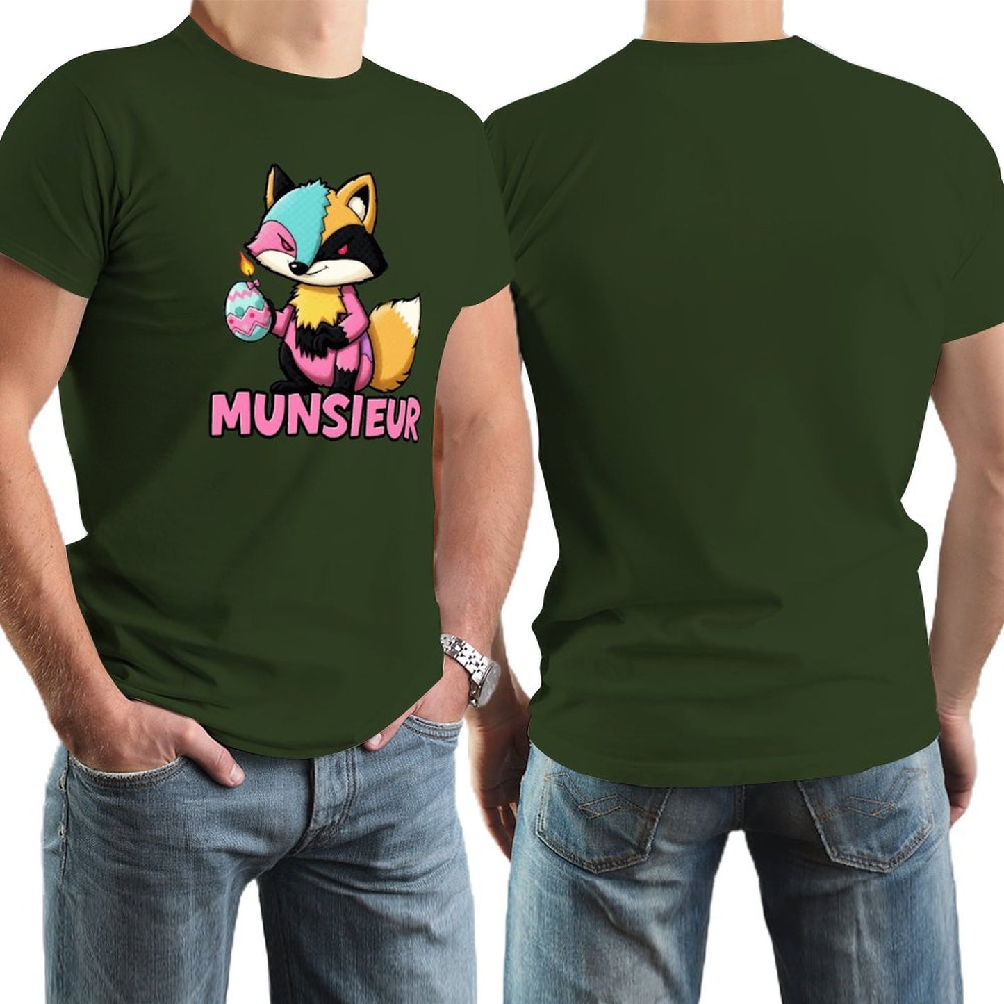 Munsieur Men's Tee Easter Collection "Sly Fox" Designer Tee