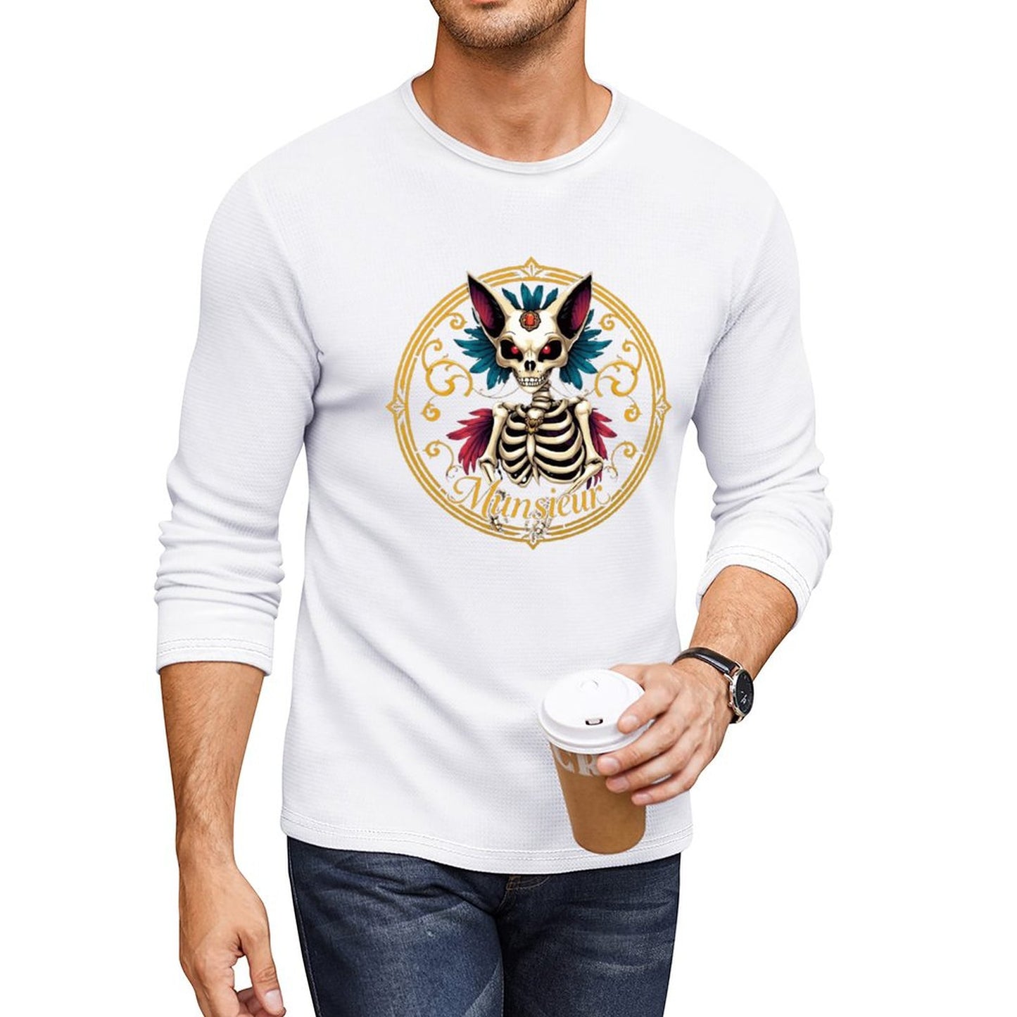 Munsieur Long Sleeve Tee for Men: Effortless Style, Premium Comfort - Munsieur