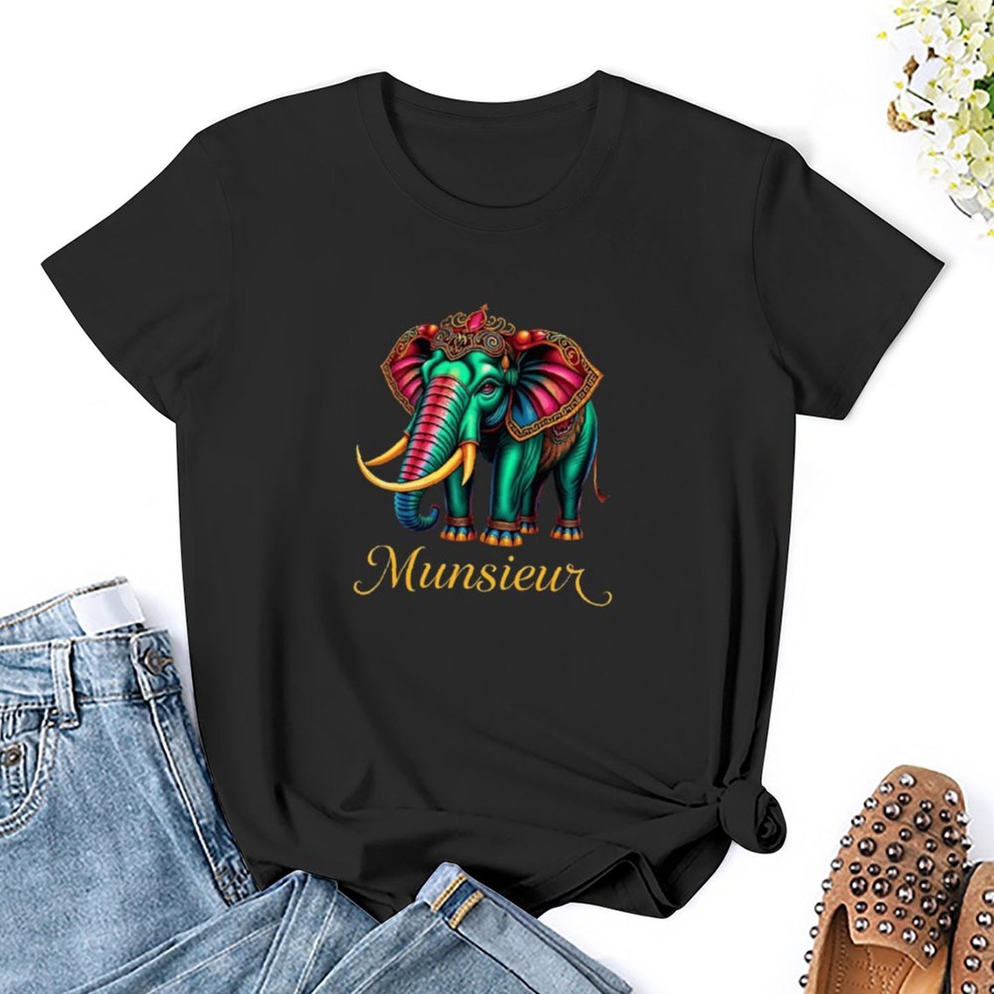 Munsieur T-Shirts for Women "Belaphant" Streetwear Design
