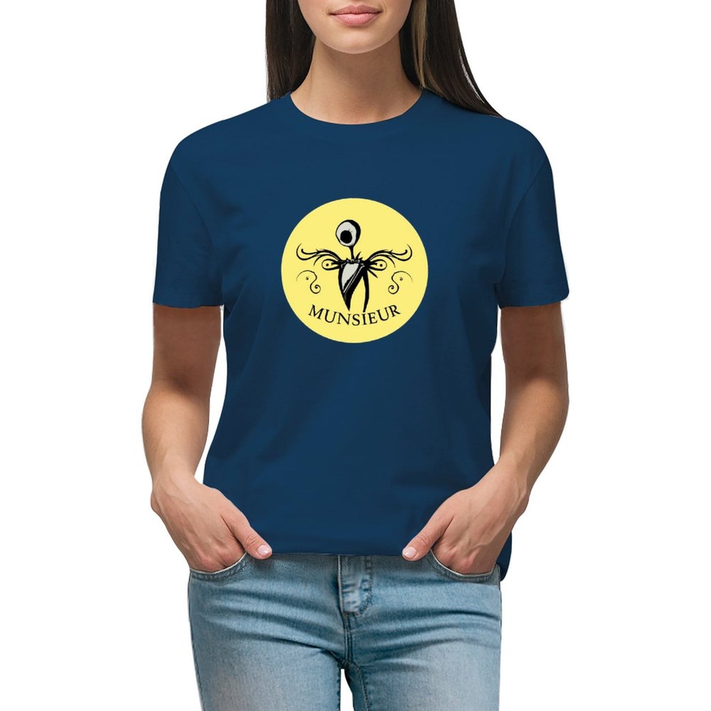 Women's Munsieur T-shirt Halloween Collection 'Grim" Designer Streetwear for Her
