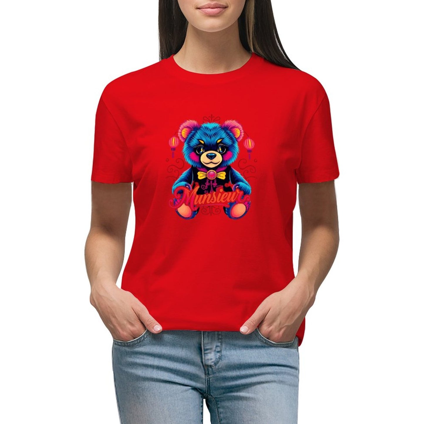 Munsieur Brand T-shirt Chinese Bear Streetwear Design