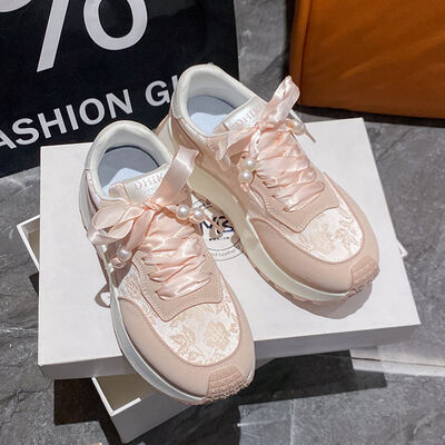 Lace Up Platform Athletic Sneakers - Munsieur