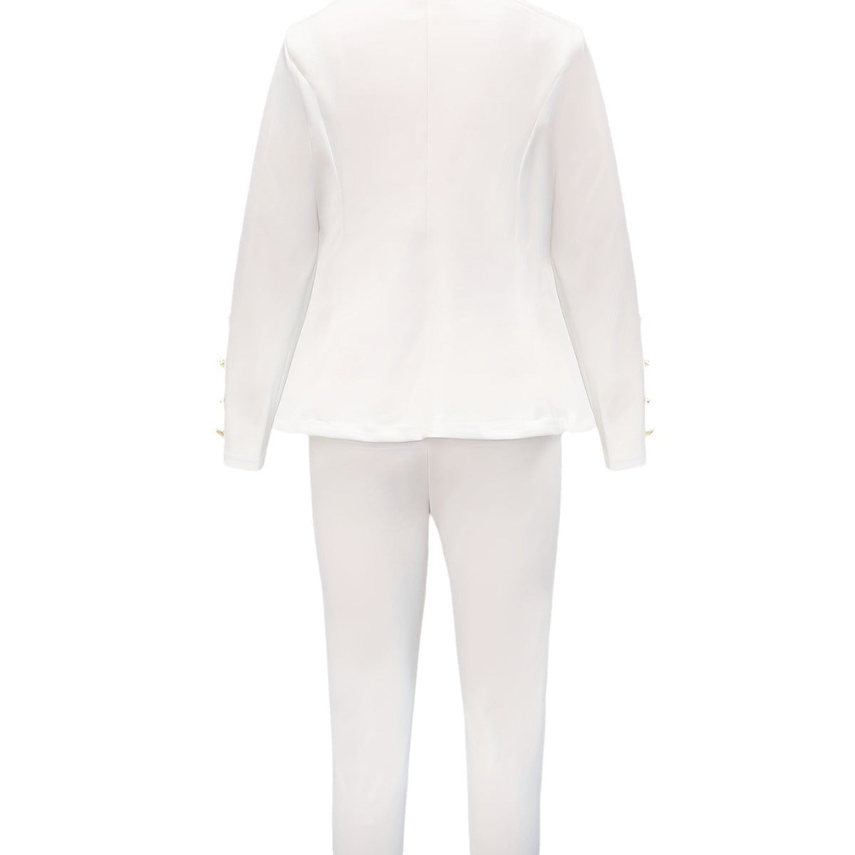 Women's Business Suit Set Jacket + Trousers Solid Color Temperament Commute Casual Suit
