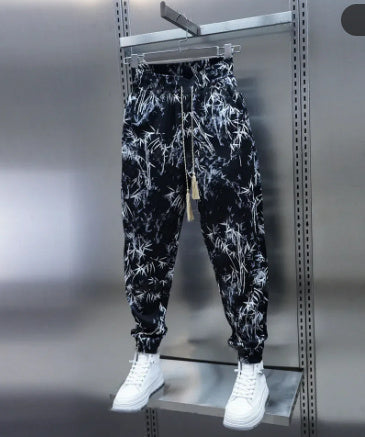 Men's Summer Loose fit Floral Patterned Casual Harem Pants