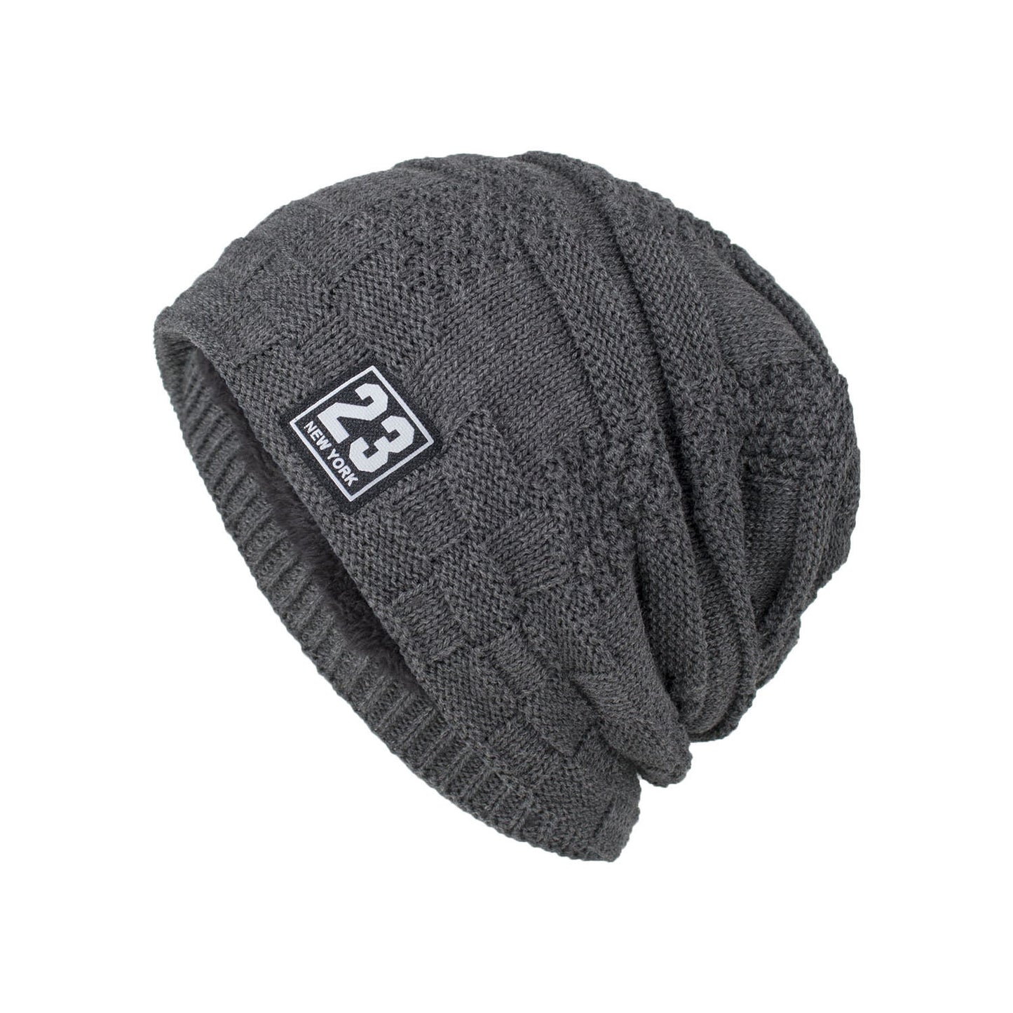 Women's Outdoor Warm Thickened Fleece Knitted Woolen Hat