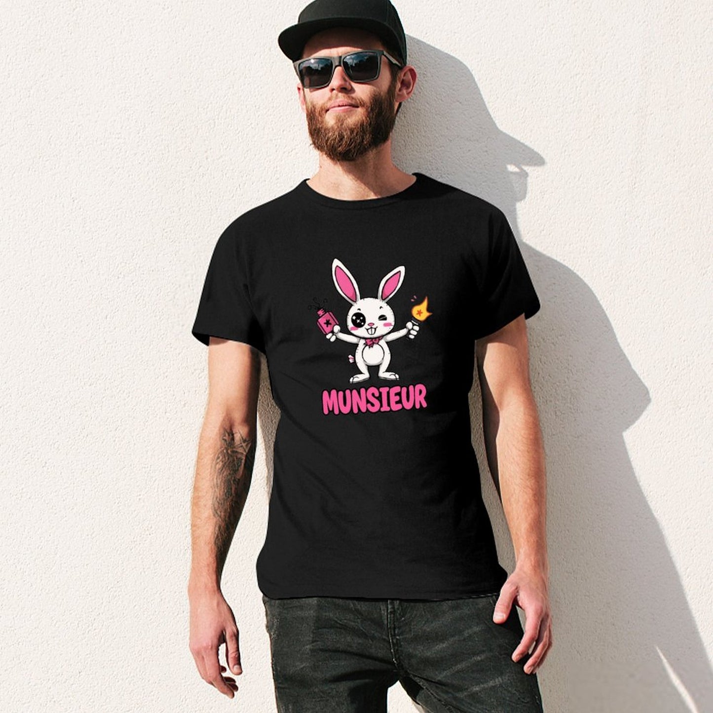 Munsieur Tee for Men Easter Bunny Collection "Strike" Designer Tee