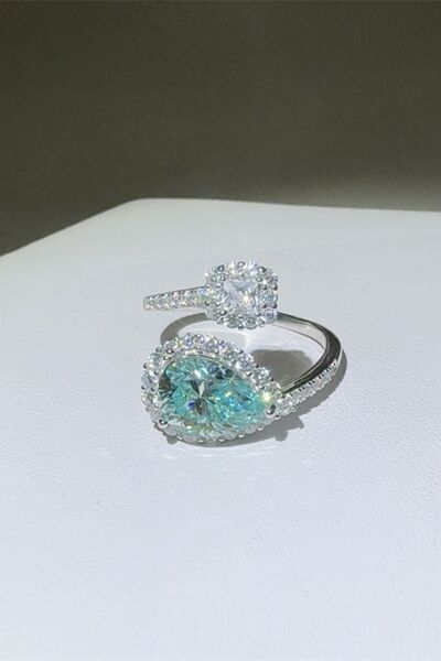 2 Carat Moissanite 925 Sterling Silver Bypass Ring - Munsieur
