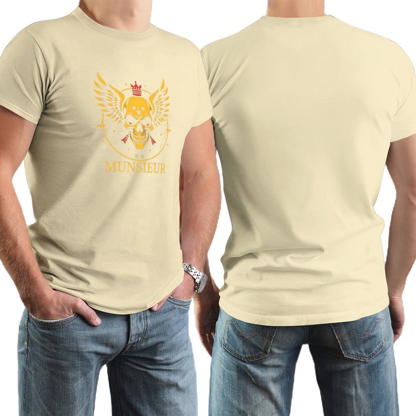 Men's Munsieur Branded Tee "Skull King" Streetwear Design