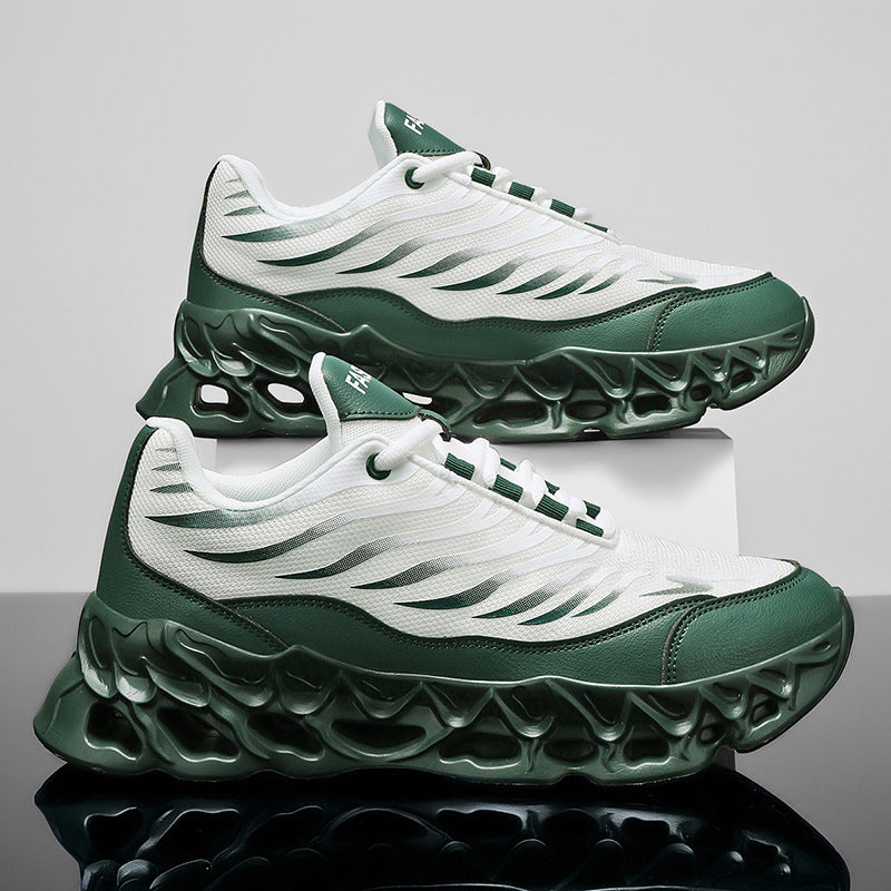 Men's Lace-up Shoes Thick-soled Daddy Vulcanized Shoes Outdoor Running Sports Casual Shoes