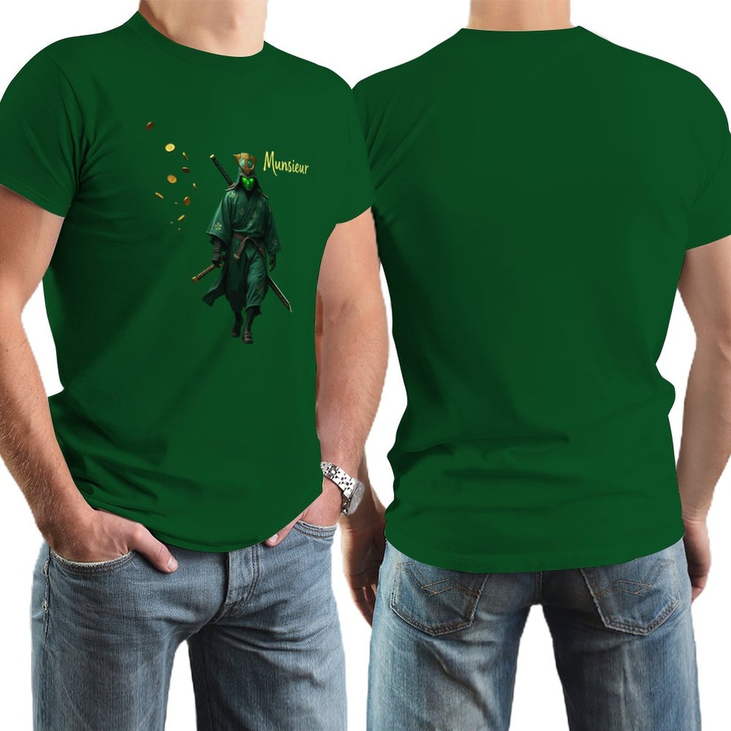Munsieur St. Patrick's Day Collection for Men – Emerald Green Celtic Warrior Tee