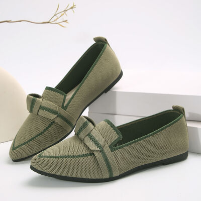 Point Toe Mesh Flat Slip-Ons - Munsieur