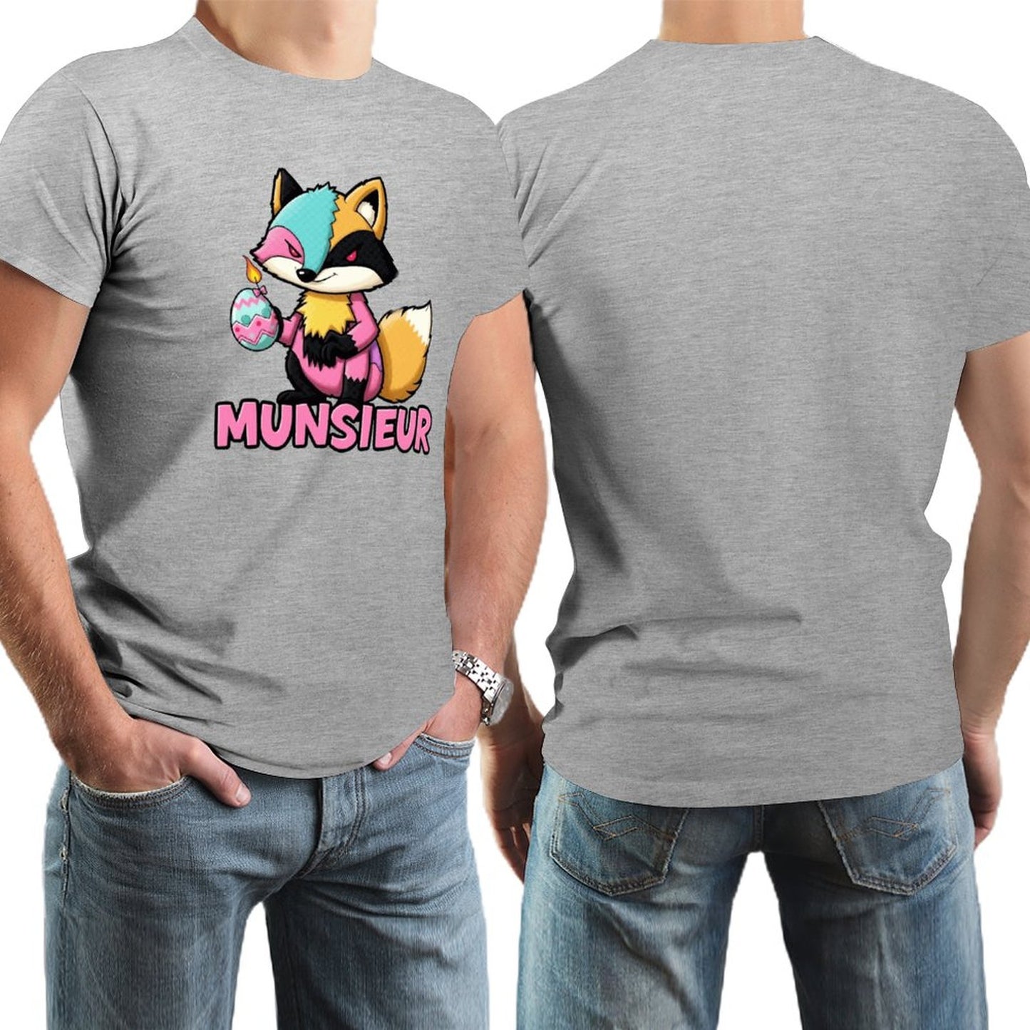 Munsieur Men's Tee Easter Collection "Sly Fox" Designer Tee