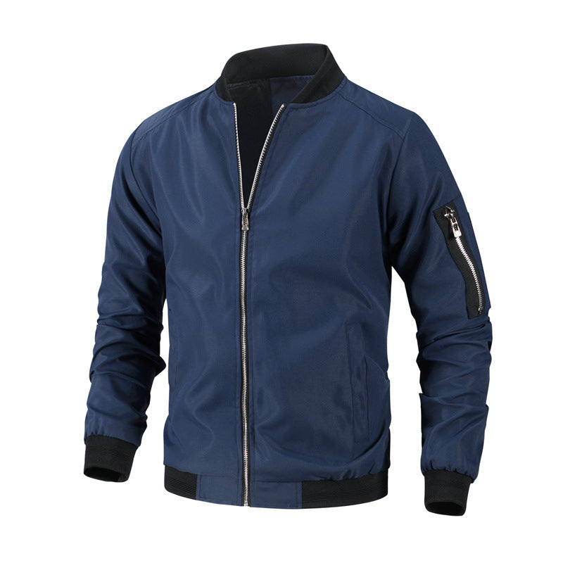 Men's Casual Baseball Sports Coat Slim Fit