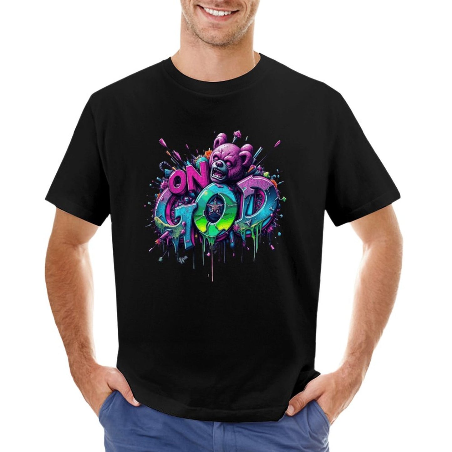 Men's Tee "On God" Streetwear Fashion Munsieur Men's Tee