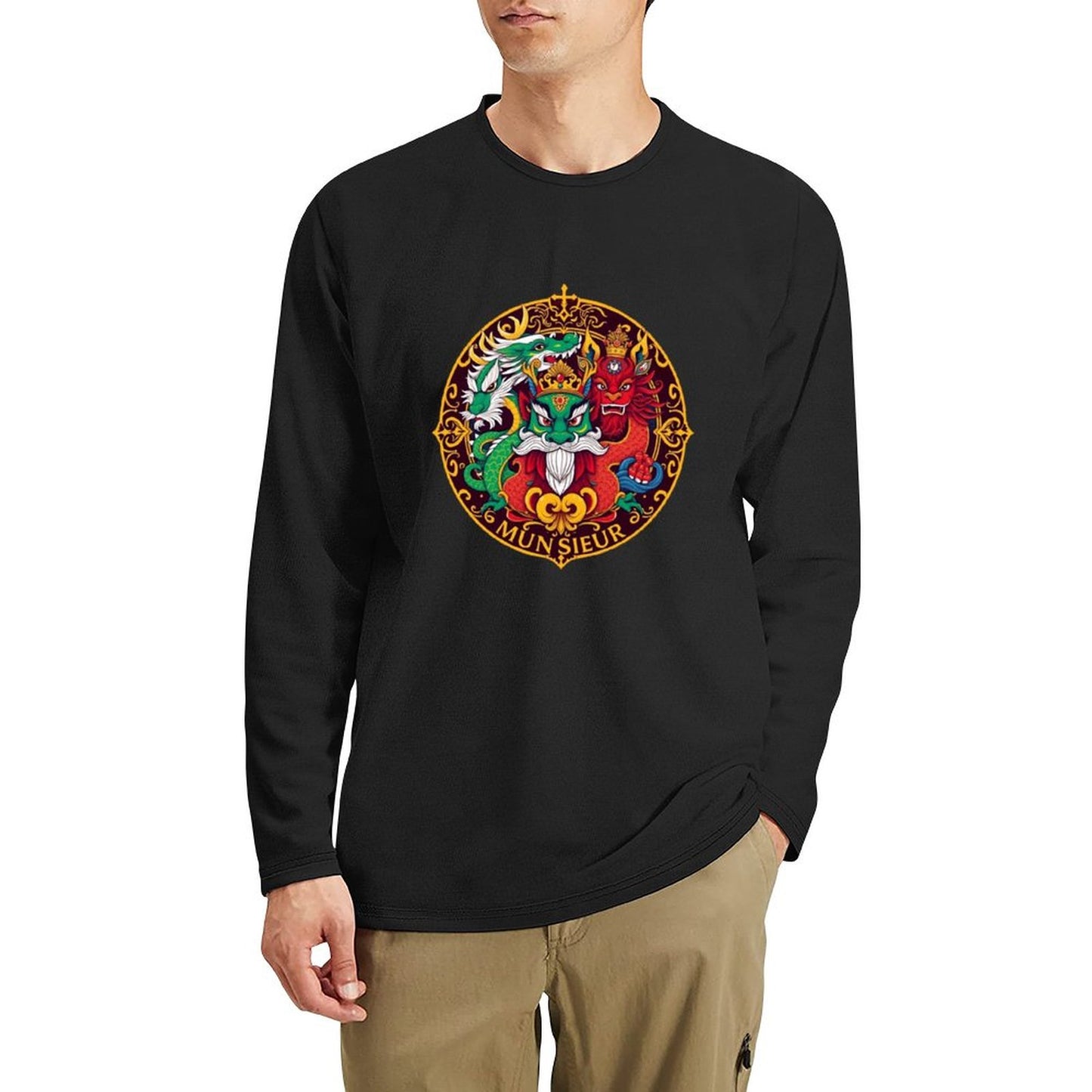 Munsieur Long Sleeve Tee for Men: The Perfect Balance of Casual and Refined - Munsieur