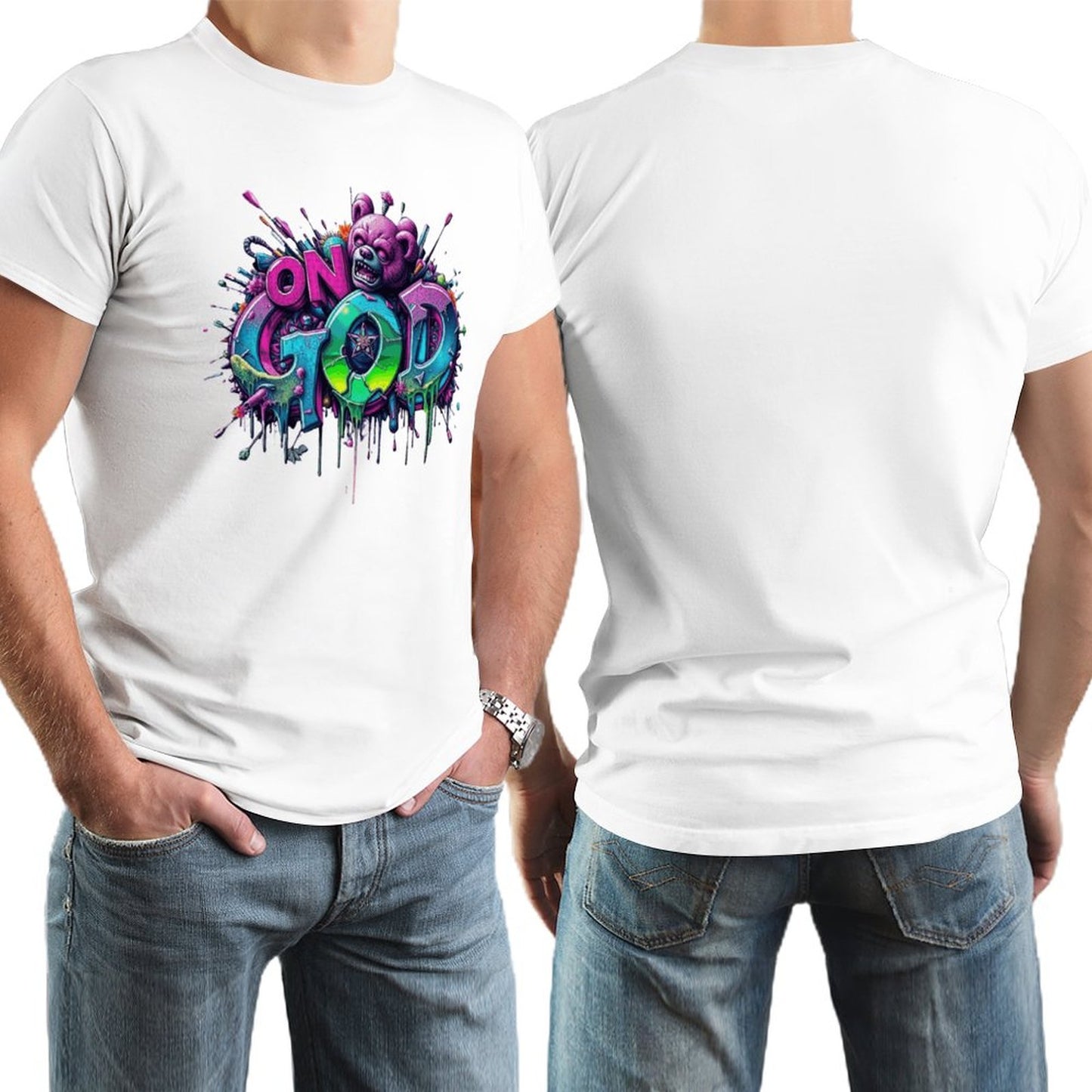 Men's Tee "On God" Streetwear Fashion Munsieur Men's Tee