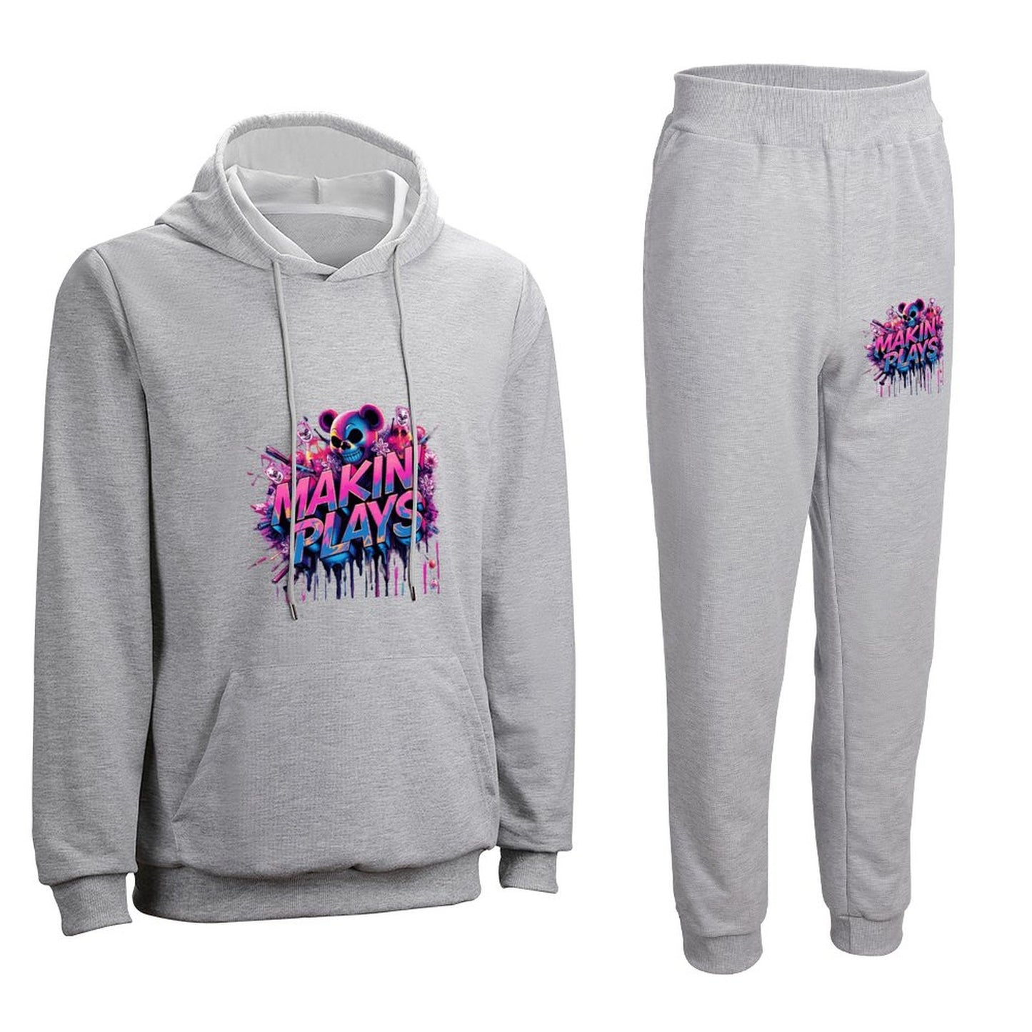 Munsieur Design Graphic Hoodie Set for Men