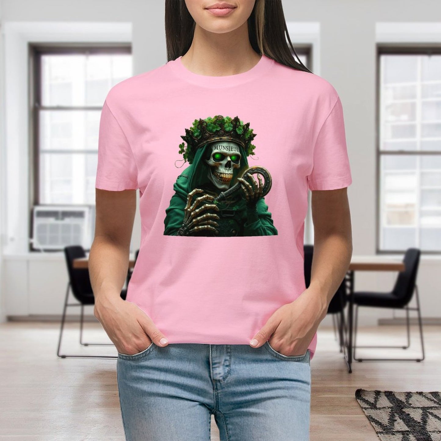 Munsieur St. Patrick's Day Collection T-Shirt for Women – Celtic Goddess Drip