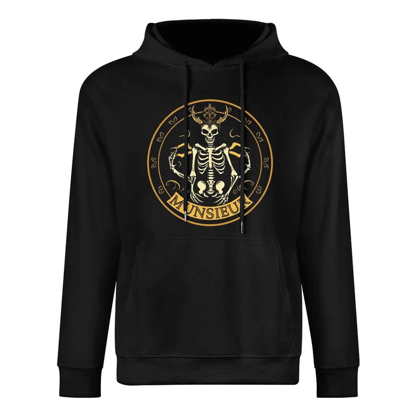 Munsieur Shadow Reaper: Luxe Skull Hoodie for Men - Munsieur