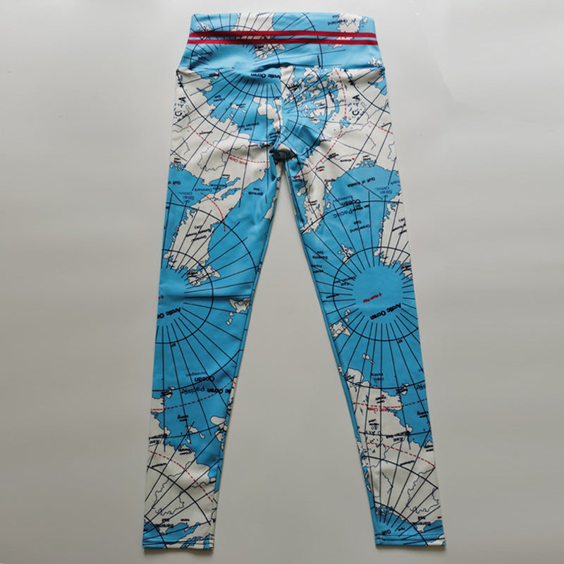 Women's 3D Digital Printing Casual Arm-lifting Leggings