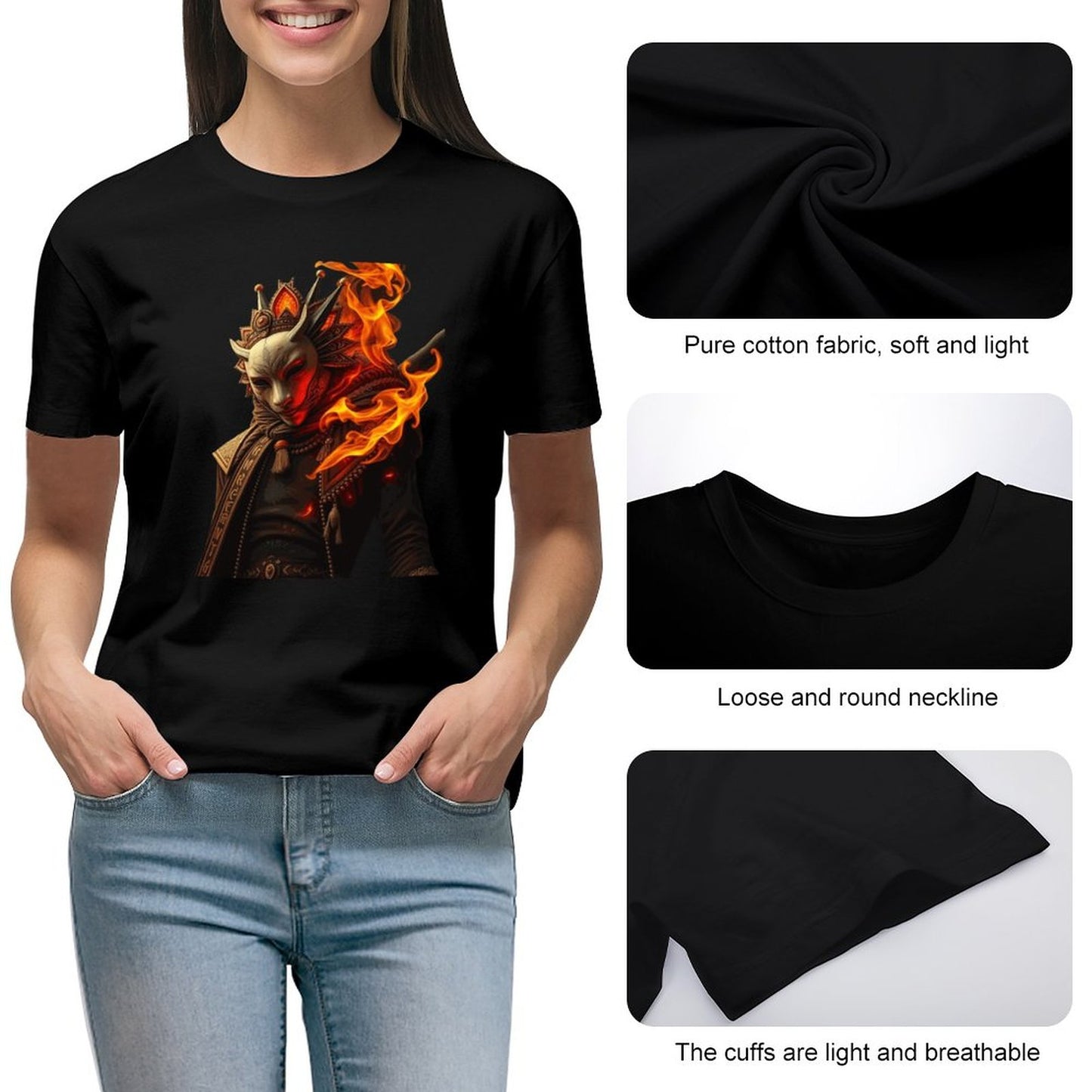 Lost Tribe of Munsieur T-Shirt for Women "BuJo" (High Definition & Front Printing)