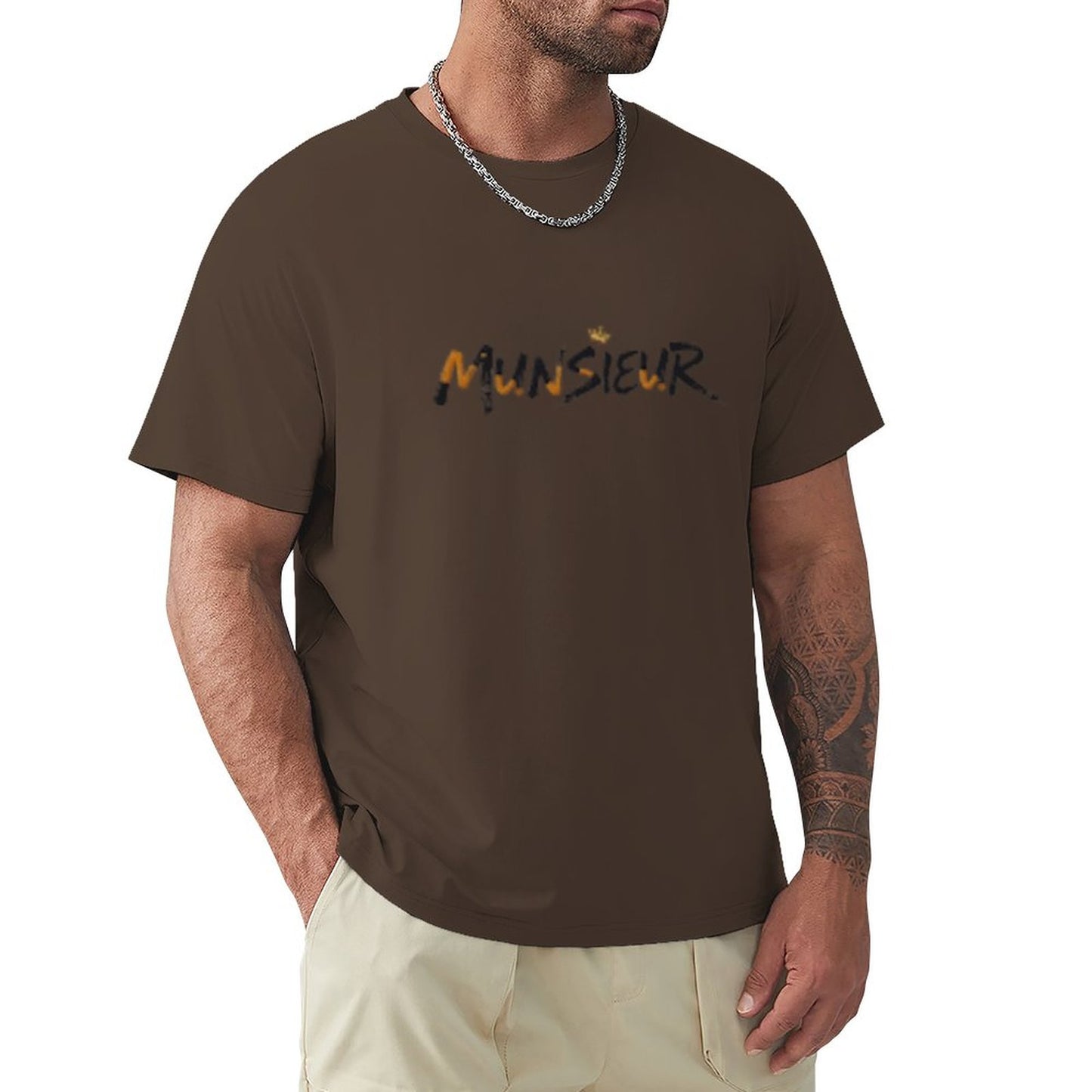 Munsieur Signature Men's Tee (High Definition & Front Printing)