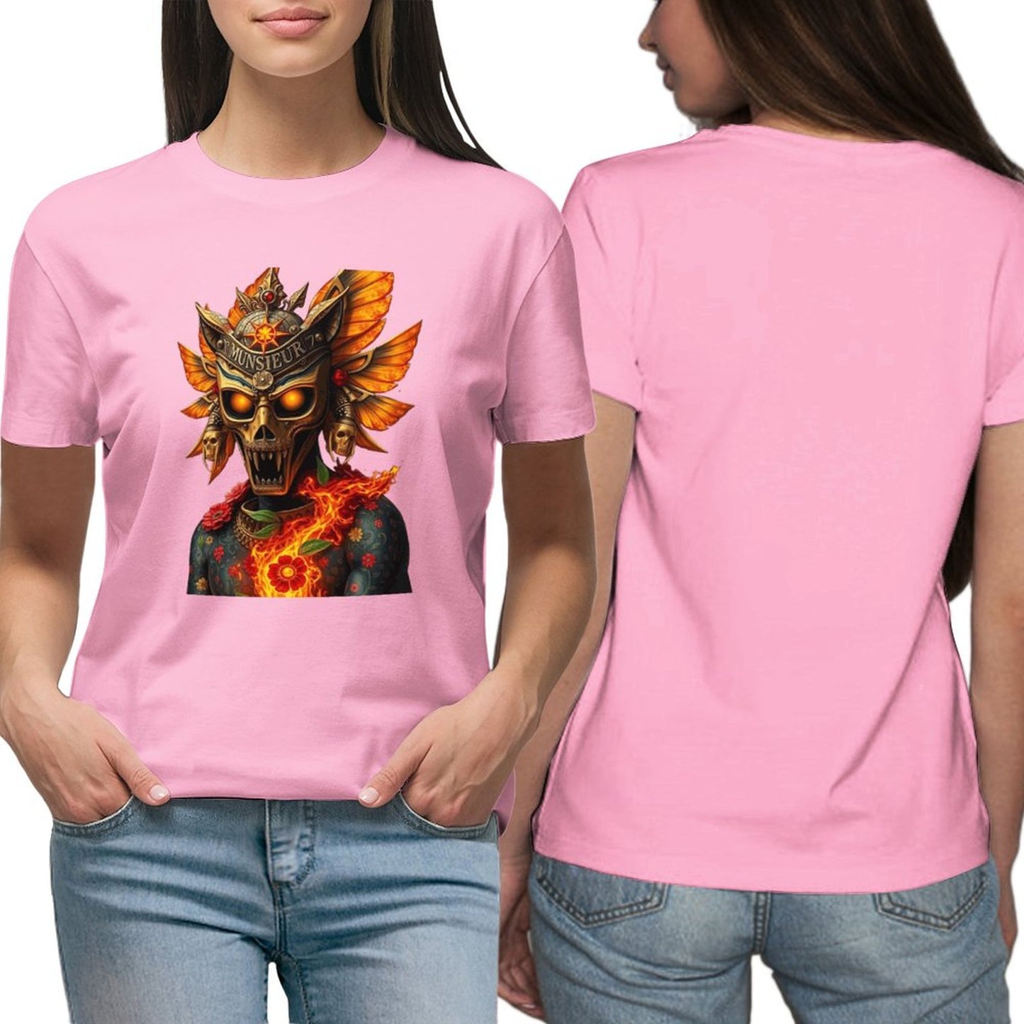 Lost Tribe of Munsieur T-Shirt for Women "Jester" (High Definition & Dual-sided Printing)