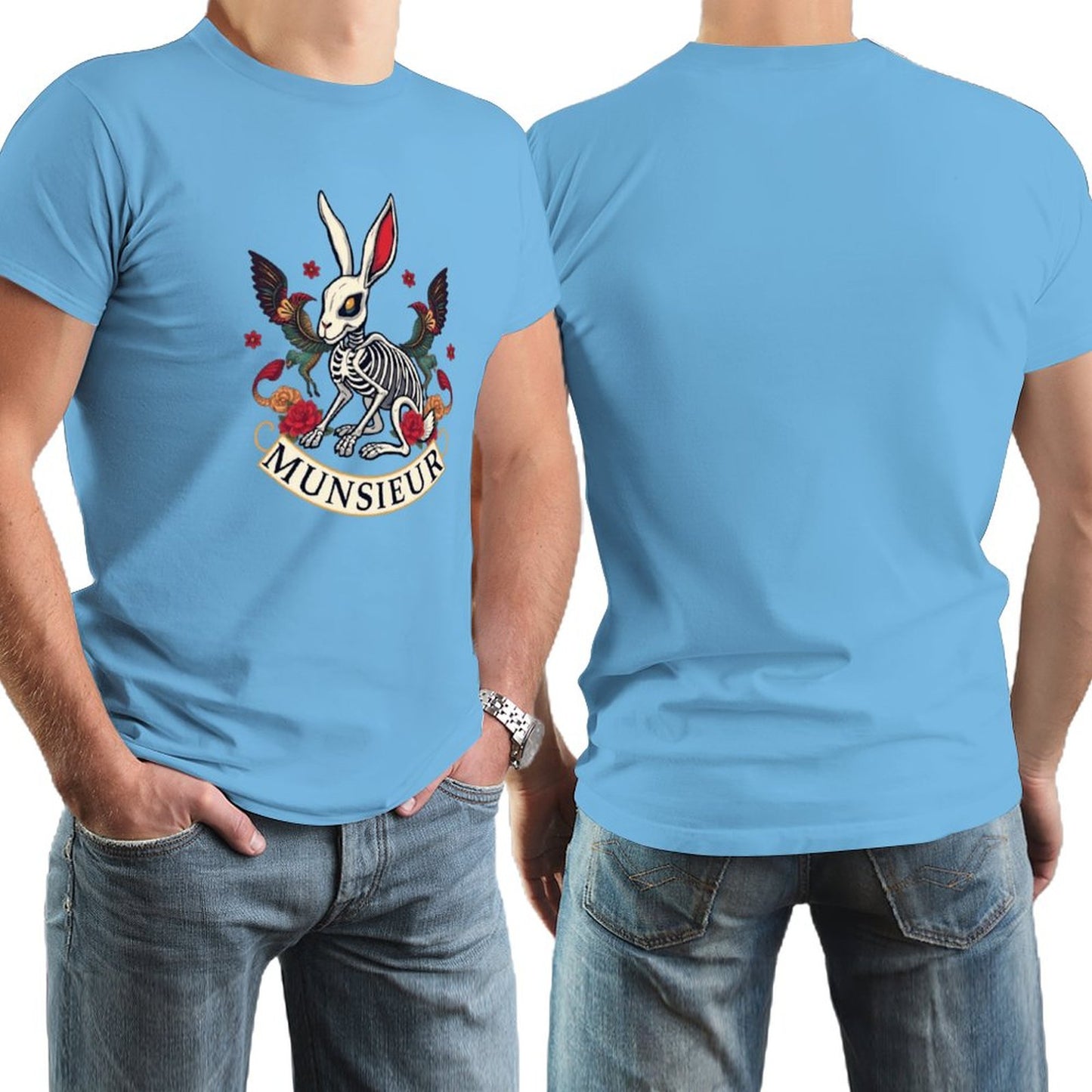 Munsieur Brand Tee "Rabbit FuFu" Streetwear Design Stylish Tee for Men