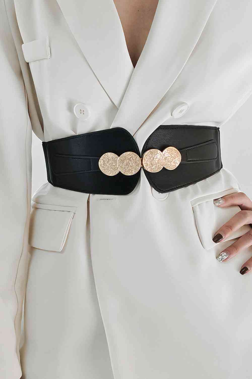 Alloy Buckle Elastic Belt - Munsieur
