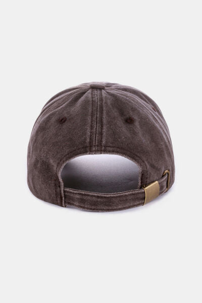 Zenana Washed ATLANTA Embroidered Baseball Cap - Munsieur