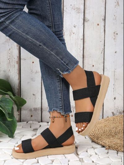 Open Toe Platform Sandals - Munsieur