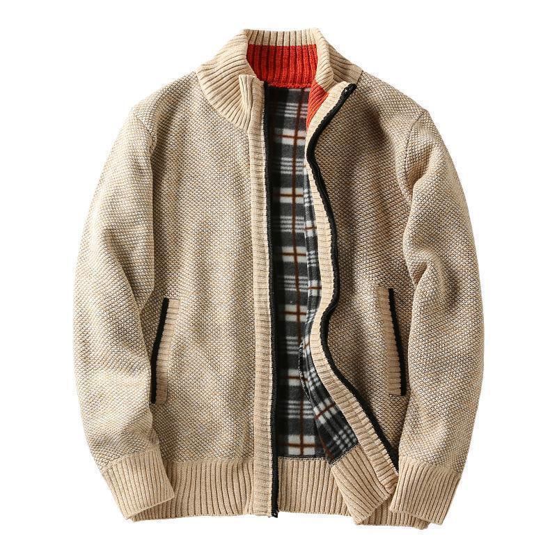Men's Fleece Lined Padded Warm Keeping Casual Men's Coat