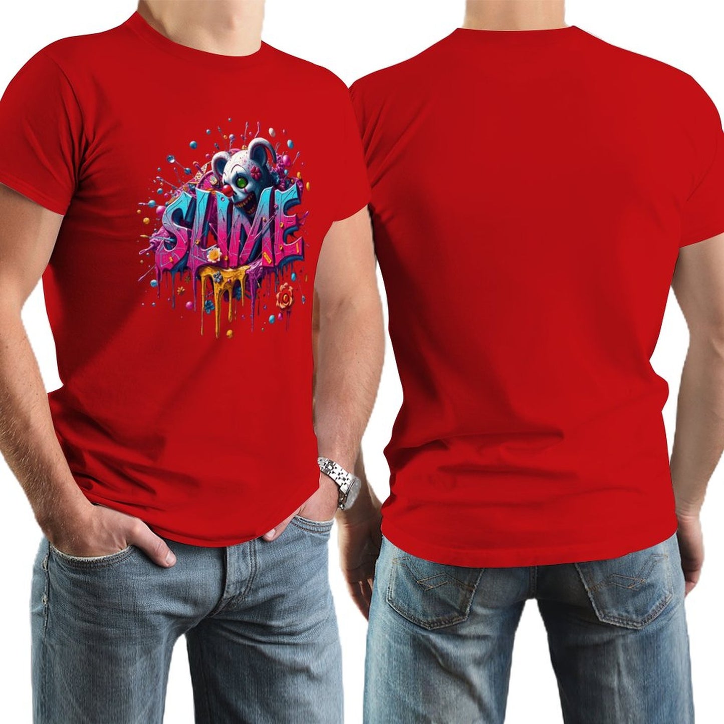 Munsieur New Skool Tee for Men – "Slime" Graphic Streetwear Tee