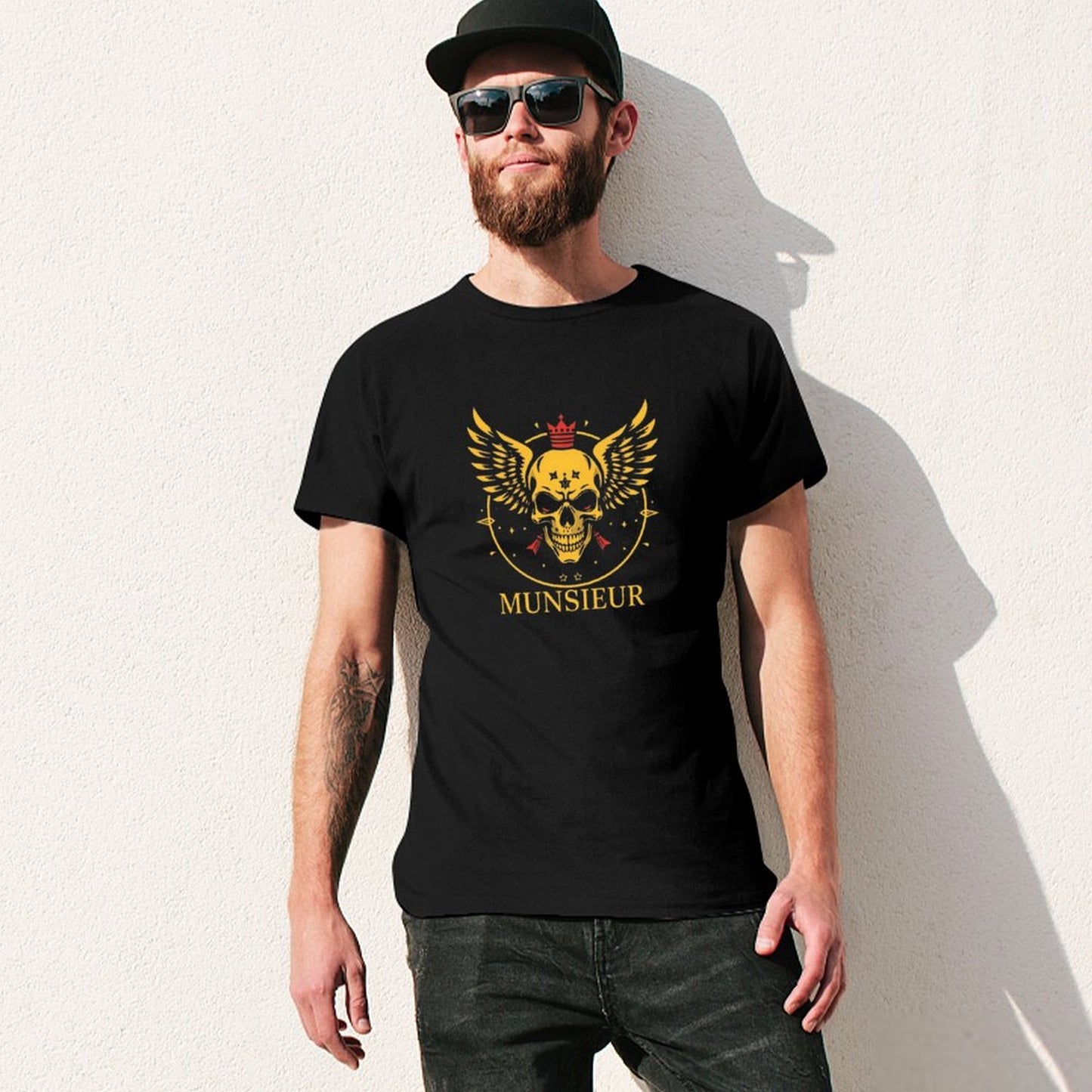 Men's Munsieur Branded Tee "Skull King" Streetwear Design