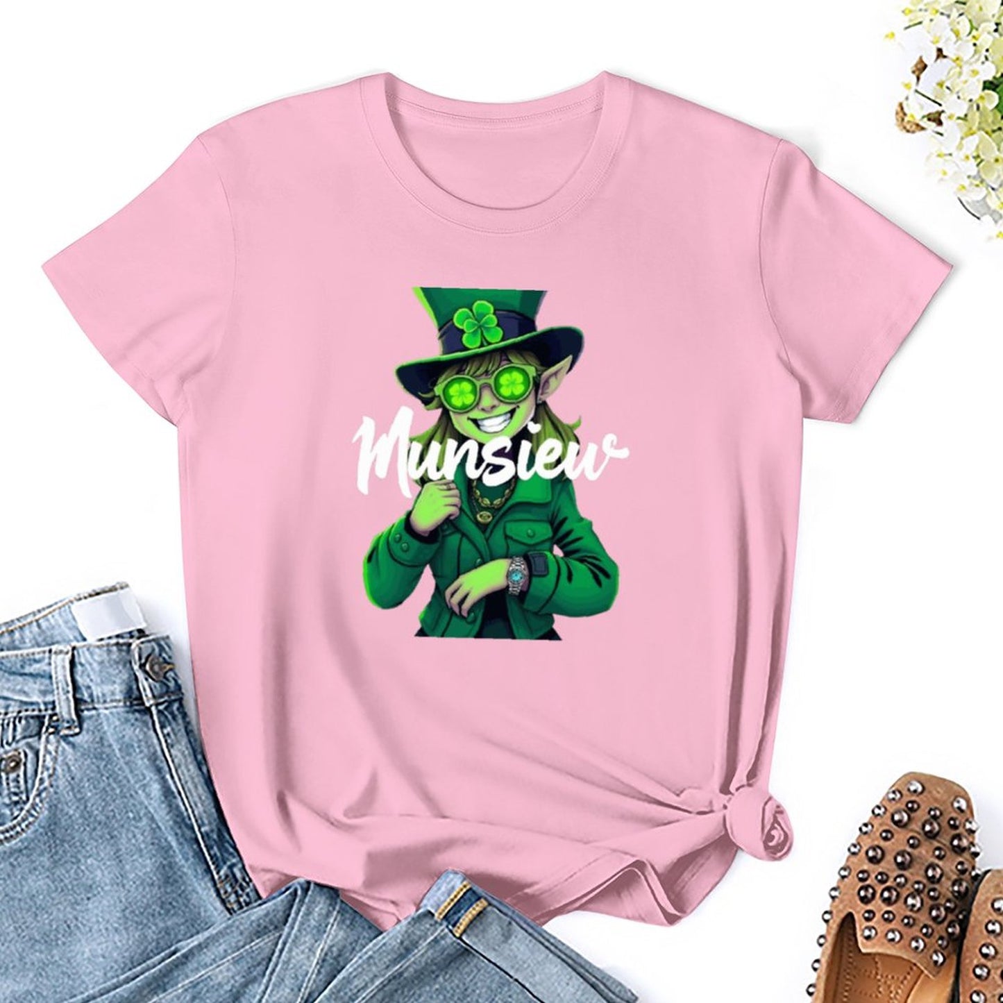 St. Patrick's Day Collection Leprechaun Mafia "Kiku" Women's T-shirt
