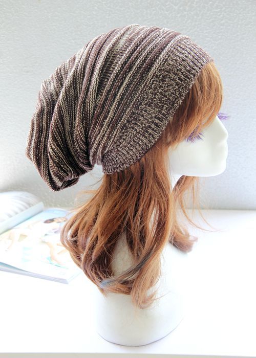 Two-color Melaleuca Pleated Warm Pile Hat