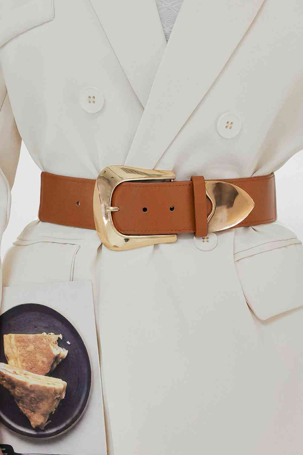 Elastic Wide PU Belt - Munsieur