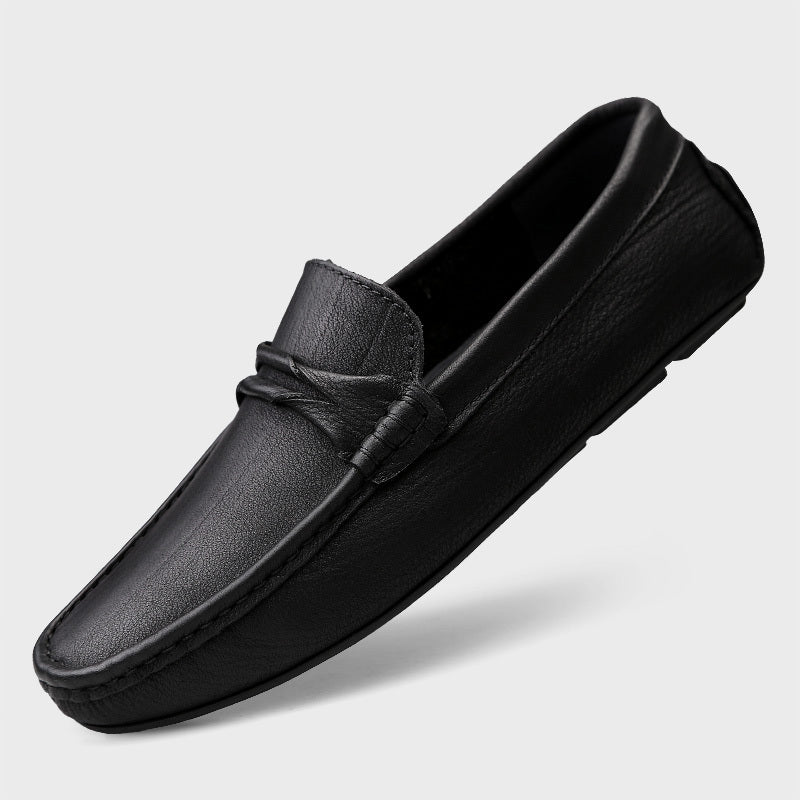 Men's Genuine Leather Loafer Peas Casual Shoes Men