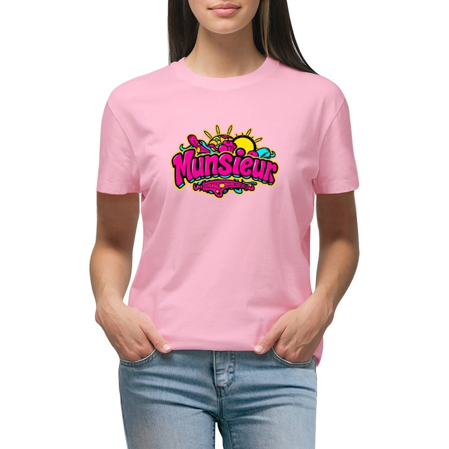 Munsieur Brand T-Shirts for Women "Candy Land" Streetwear Design for Her