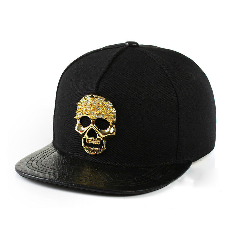 Skull Metal Logo Hip-hop Hip-hop Hat