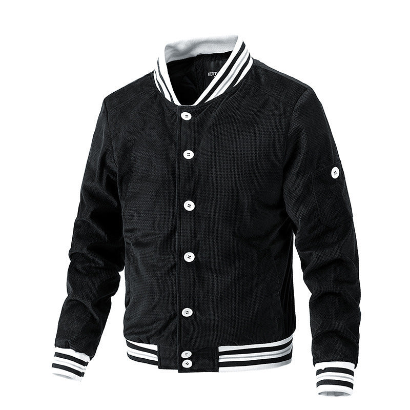 Men's Autumn And Winter Corduroy Coat Trendy Long-Sleeve
