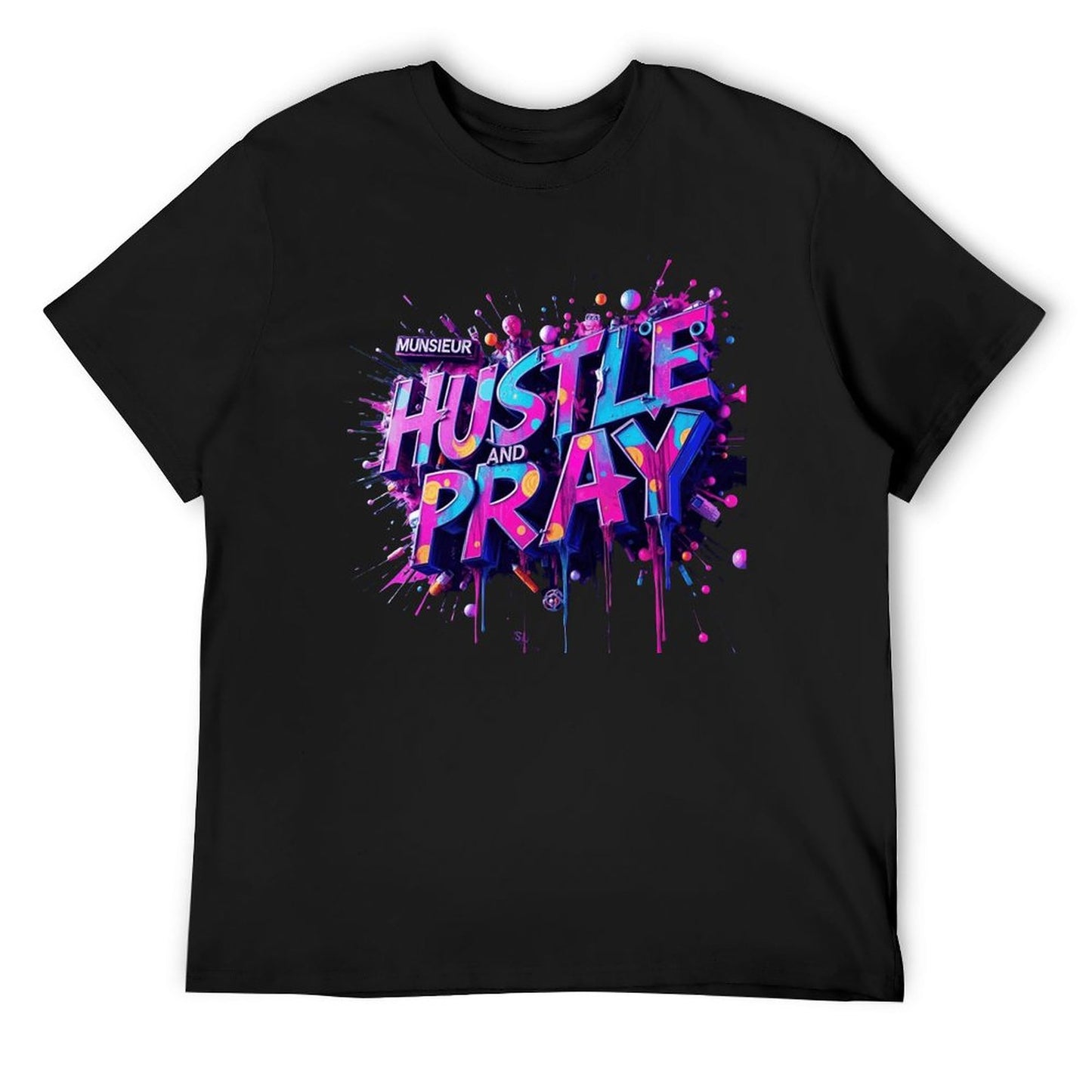 Munsieur Men's Tee "Hustle and Pray"