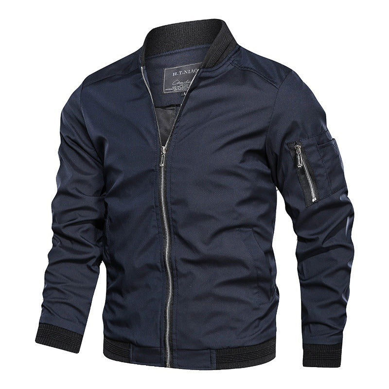 Men's Casual Baseball Sports Coat Slim Fit