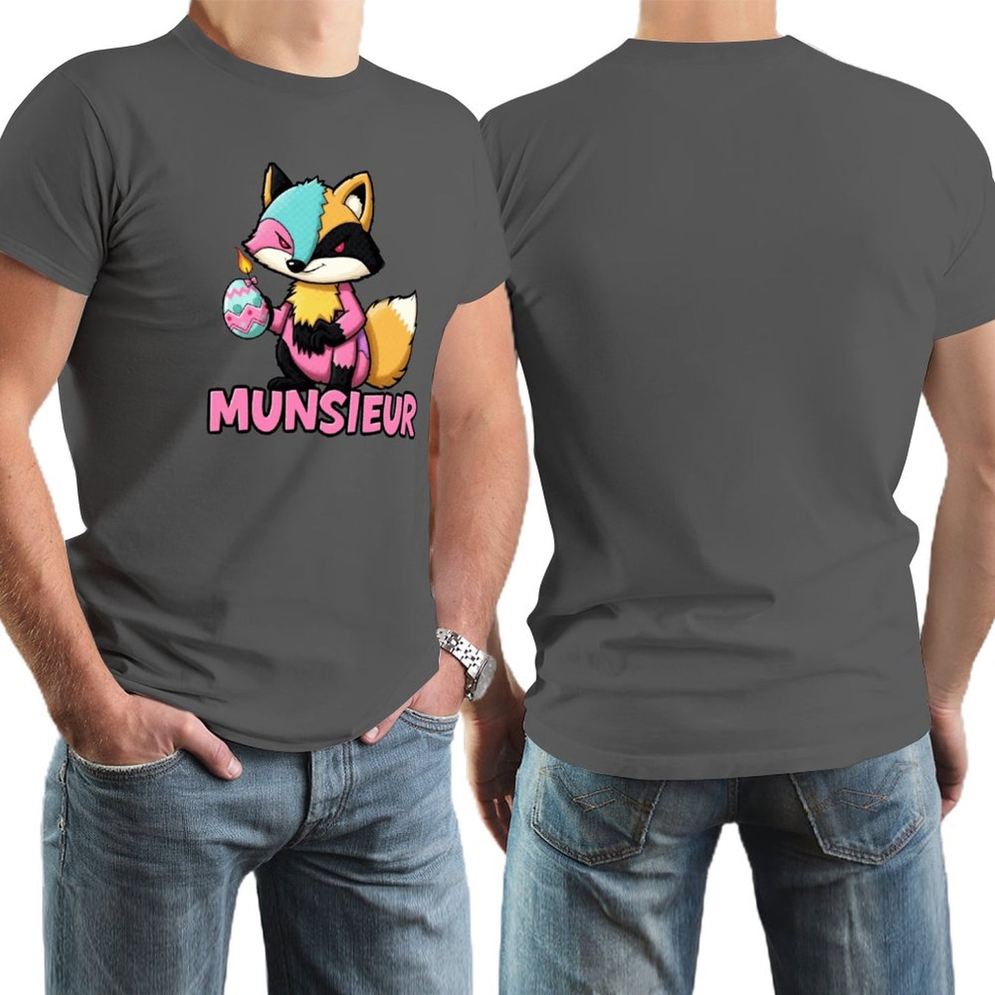 Munsieur Men's Tee Easter Collection "Sly Fox" Designer Tee