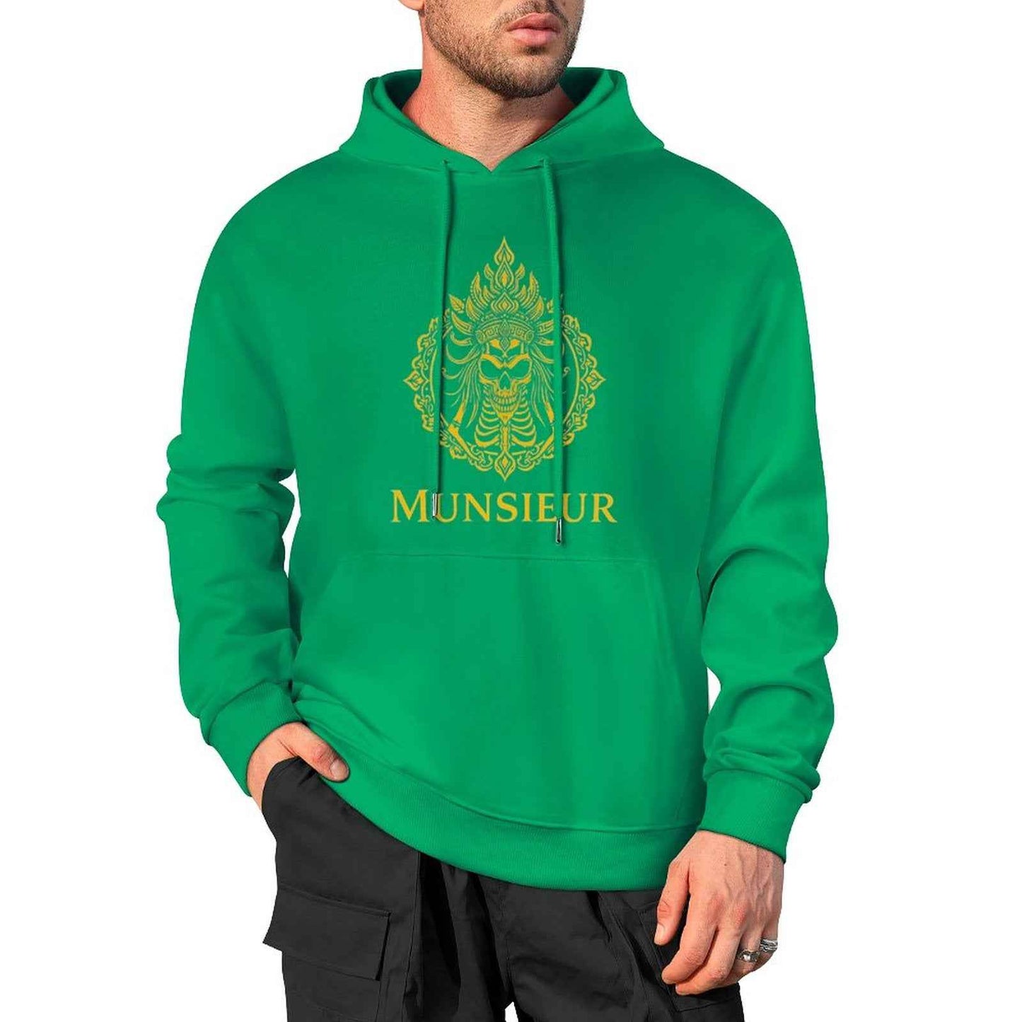 Munsieur Phantom Threads: Skull Edition Hoodie for Men - Munsieur